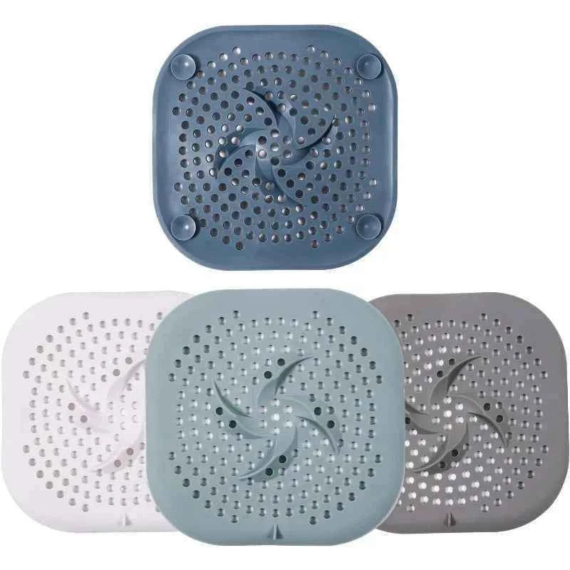 Shower Drain Hair Catcher Drain Cover Bathroom Tub with Suction Cup 5.9 Inches Silicone Sink Strainer Suit for Bathtub, Kitchen