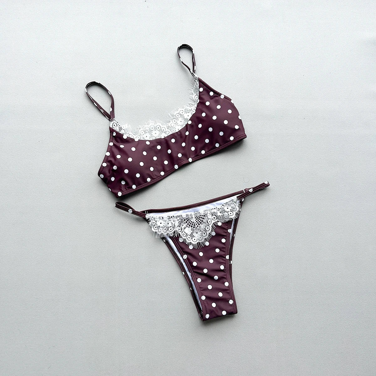 Push Up Bikini 2026 Sexy Women Swimsuit Swimwear Female Dot Brazil Bikini Set Beachwear Lace Bathing Suit Biquini Swimming Suit