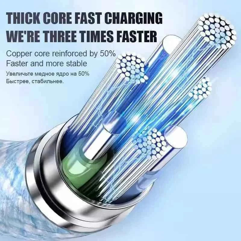 Braided 35W Fast Charge PD Cable For iPhone 13 14 Pro Max 11 12 mini X XR XS Max 7 8 Plus Quick Charging USB-C Data Cables 1m 2m