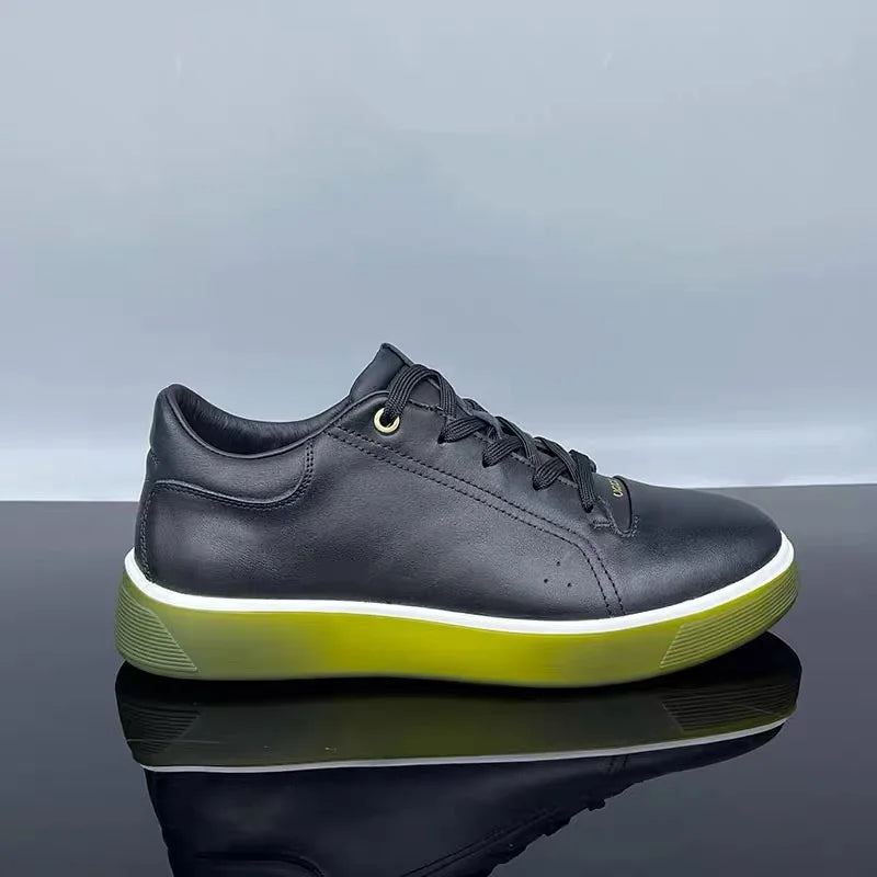 Skateboard Mens Shoes Genuine Leather Sneakers Casual Fashion Outdoor Running Sports Hiking Designer Luxury Mens Shoes