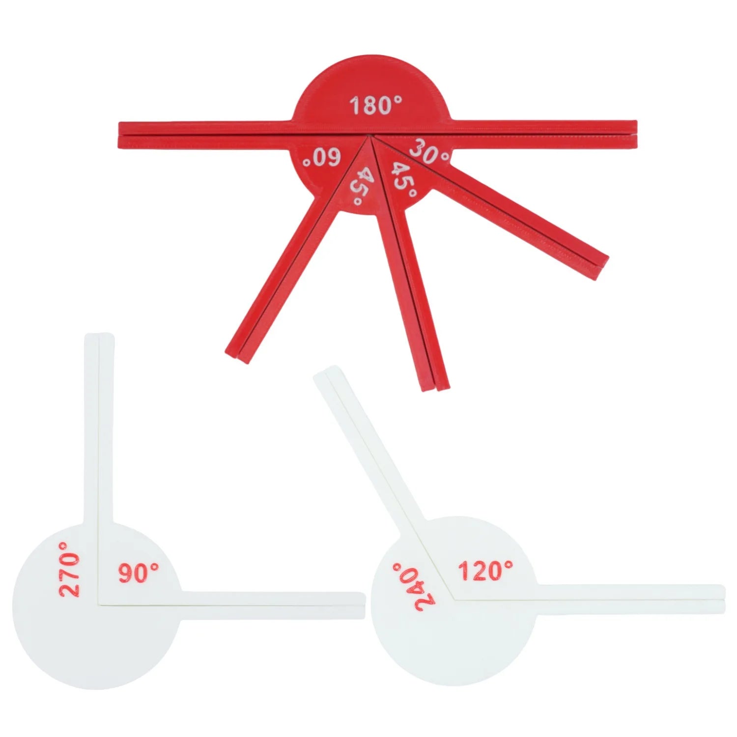 9pcs Math Angle teaching tools math supplies, angle tools, geometric angle display tools, math teaching aids, learning tools