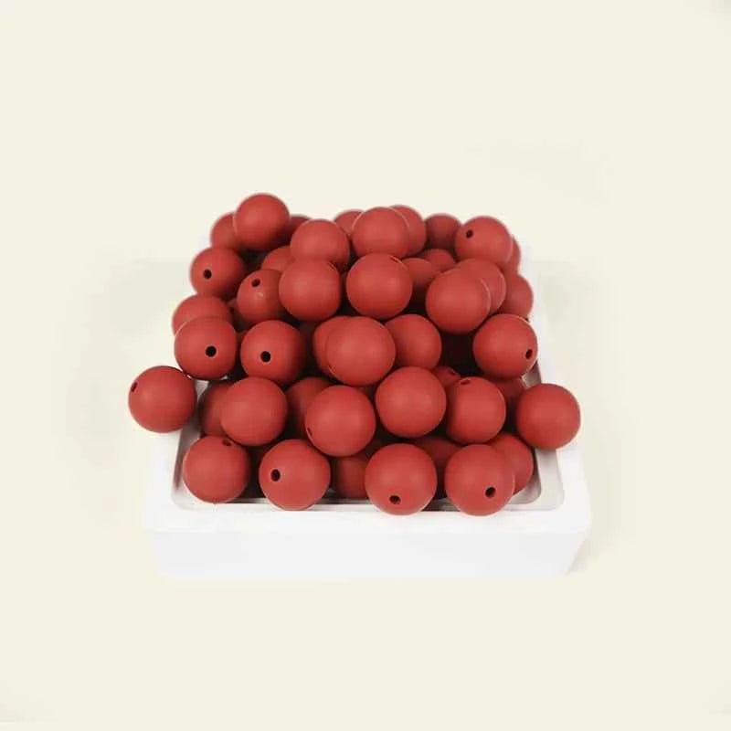 12mm Siilcone Round Beads 100/50/20Pcs For Jewelry Making To Make Bracelets DIY Keychain Necklace Jewelry Accessories BPA Free
