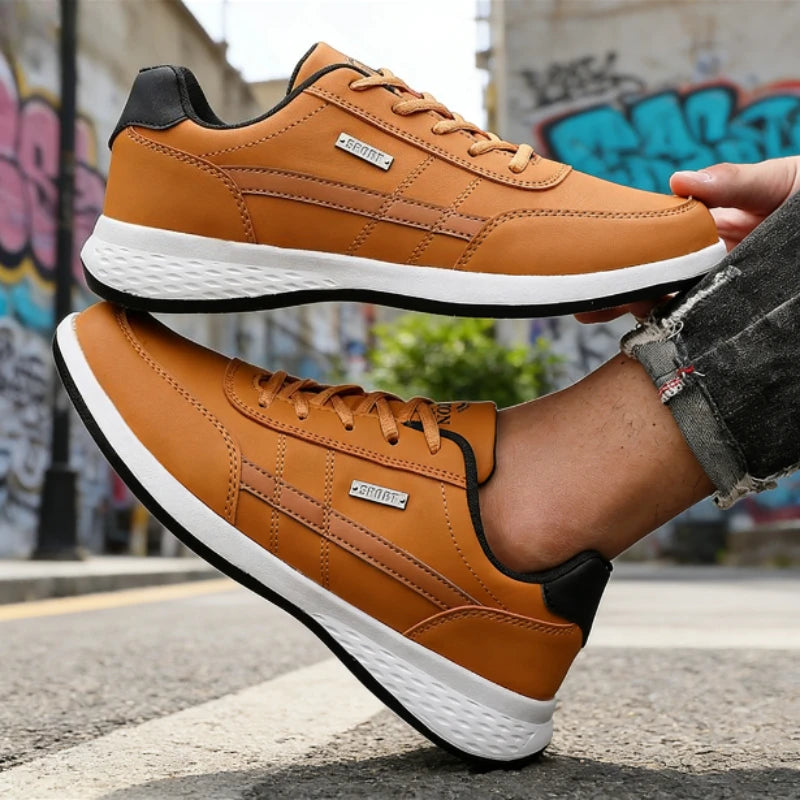 Shoes for Lace Up Footwear Vulcanized Men Casual Sneaker Fashionable Lightweight Anti Slip Comfortable Man Shoe Tennis Masculino