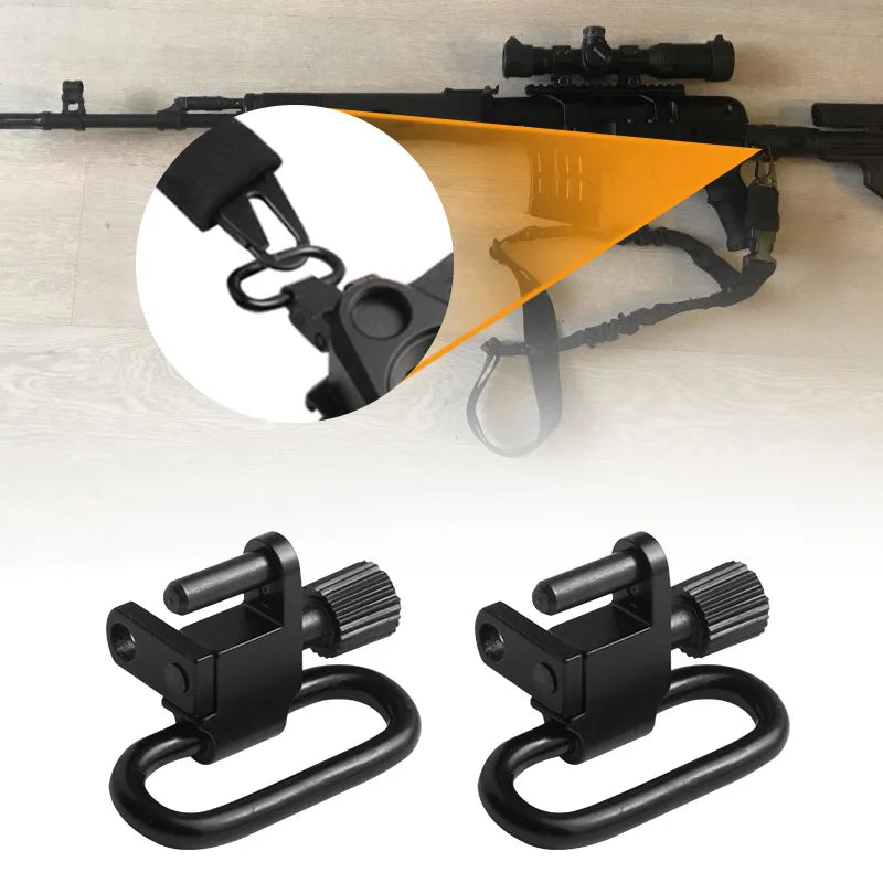 QD Sling Swivel Strap Buckles Kit, Metal Quick Detachable Sling Mount Ring, Outdoor Hunting, Camping Accessories, 1Pcs