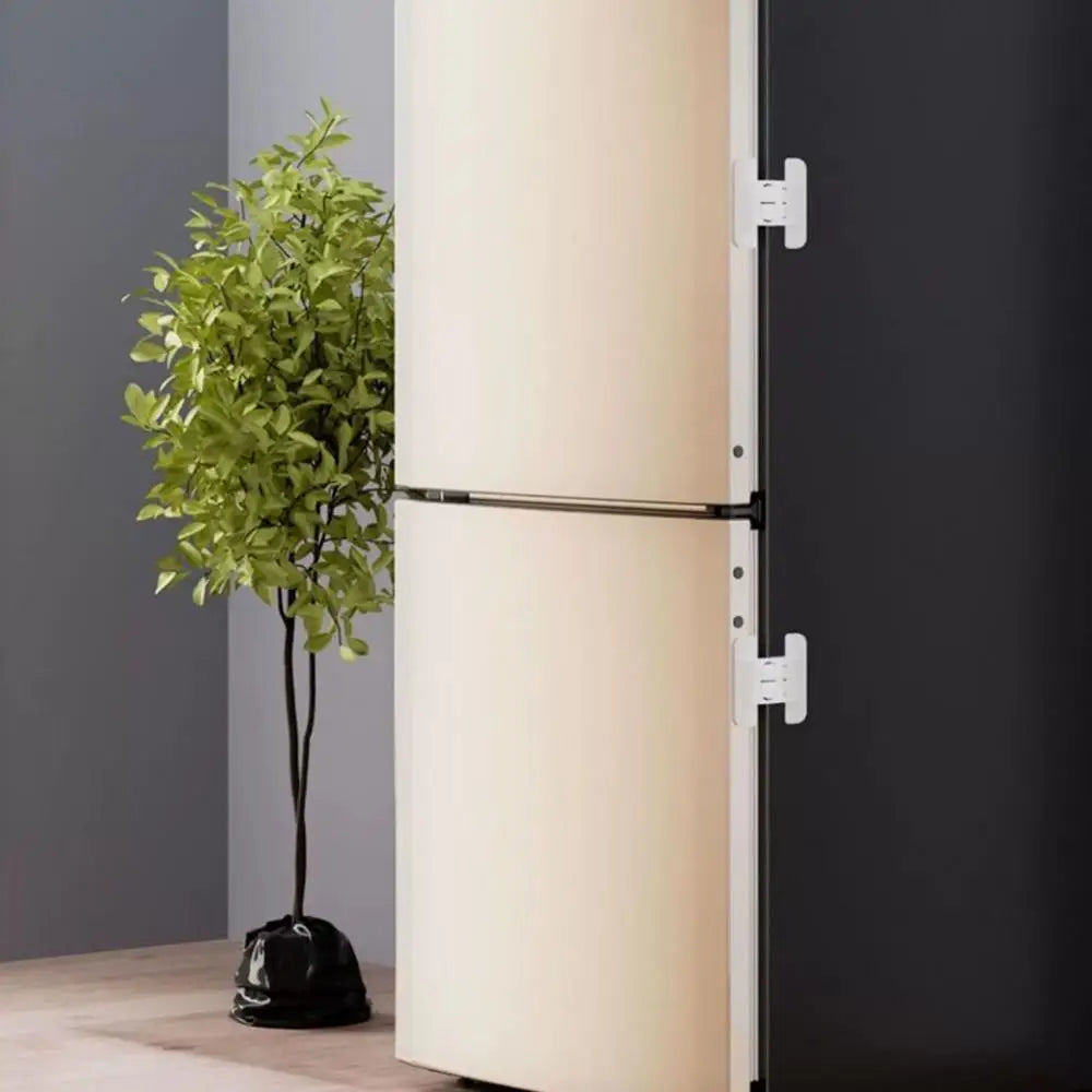 Refrigerator Locks Refrigerator Child Lock Self-Adhesive Fridge Closer Fixed Buckle for Glass Metal Protection Kids Adults Home