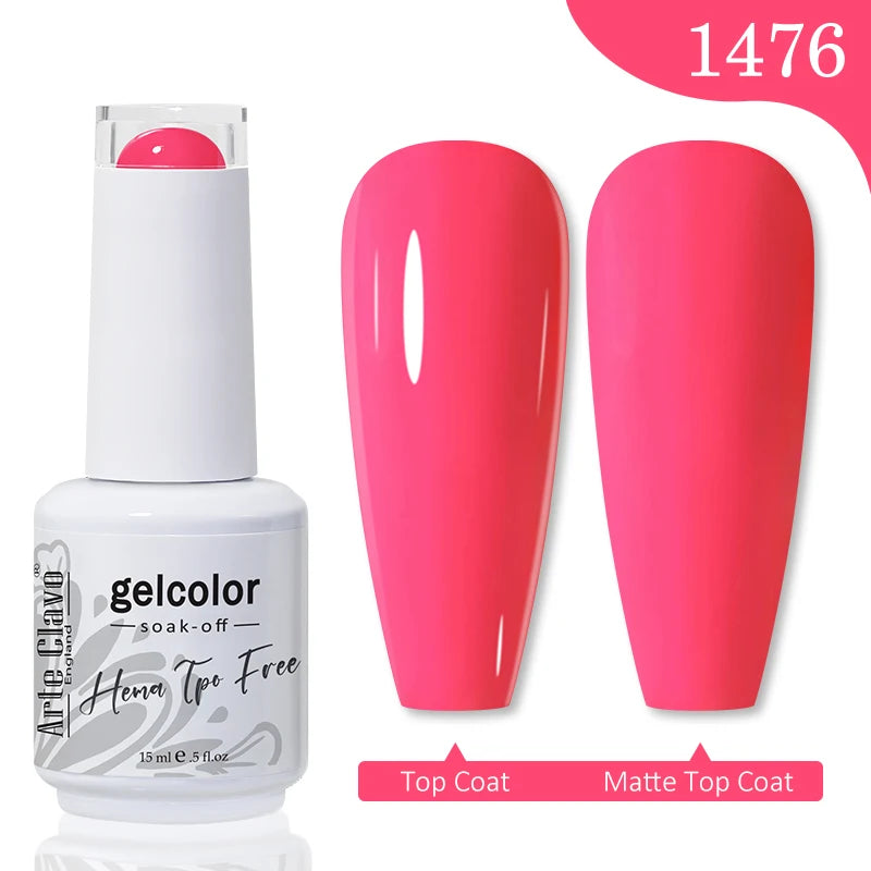 Arte Clavo TPO HEMA FREE Top Quality Discount Price 131 Colors Nail Gel Polish New Formula Nail Gel 15ml Bottle UV Gel Varnish