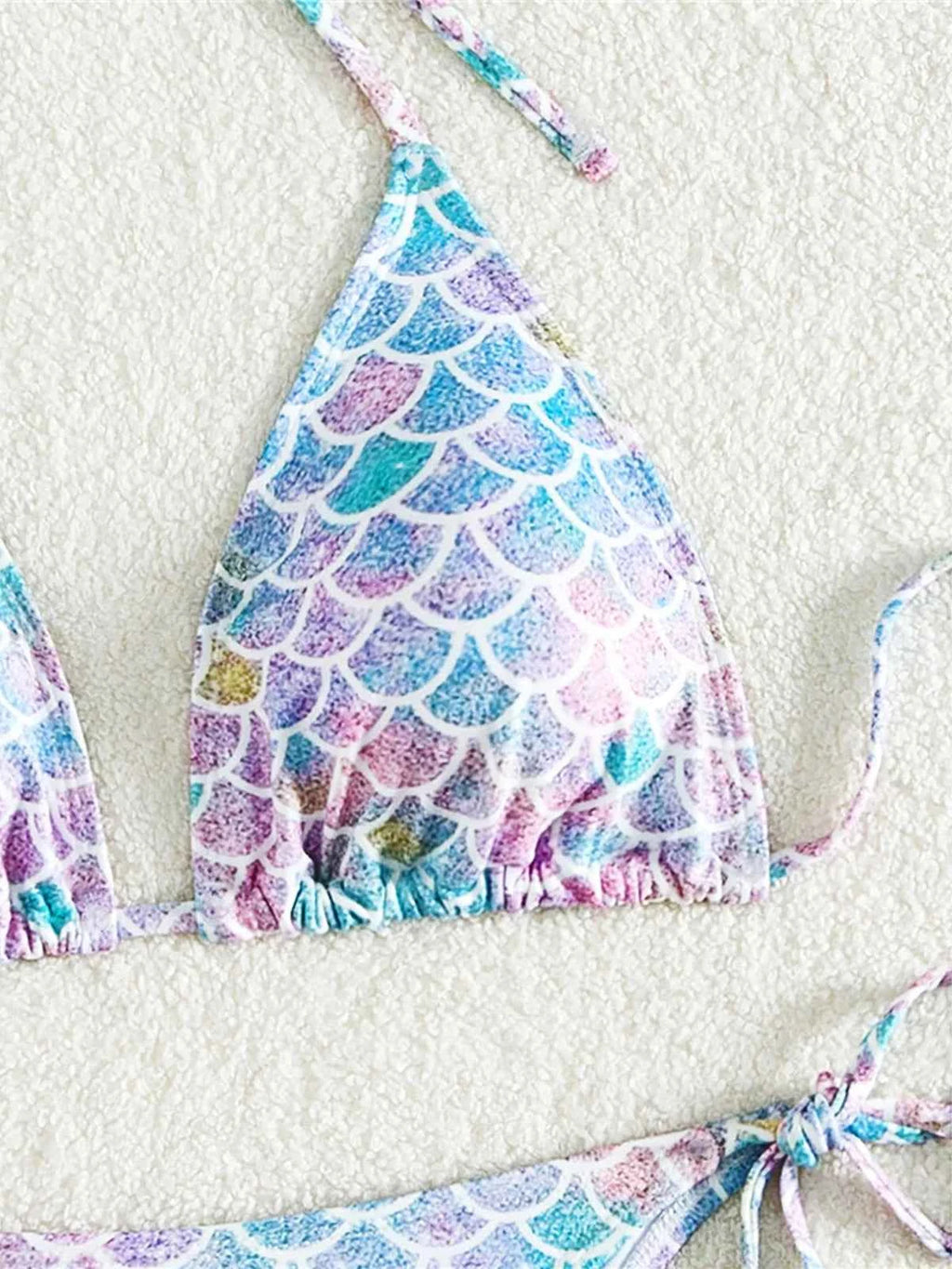 XS - L Printed Halter High Leg Cut Bikini Women Swimwear Female Swimsuit Two-pieces Bikini set Bather Bathing Suit Swim K5302
