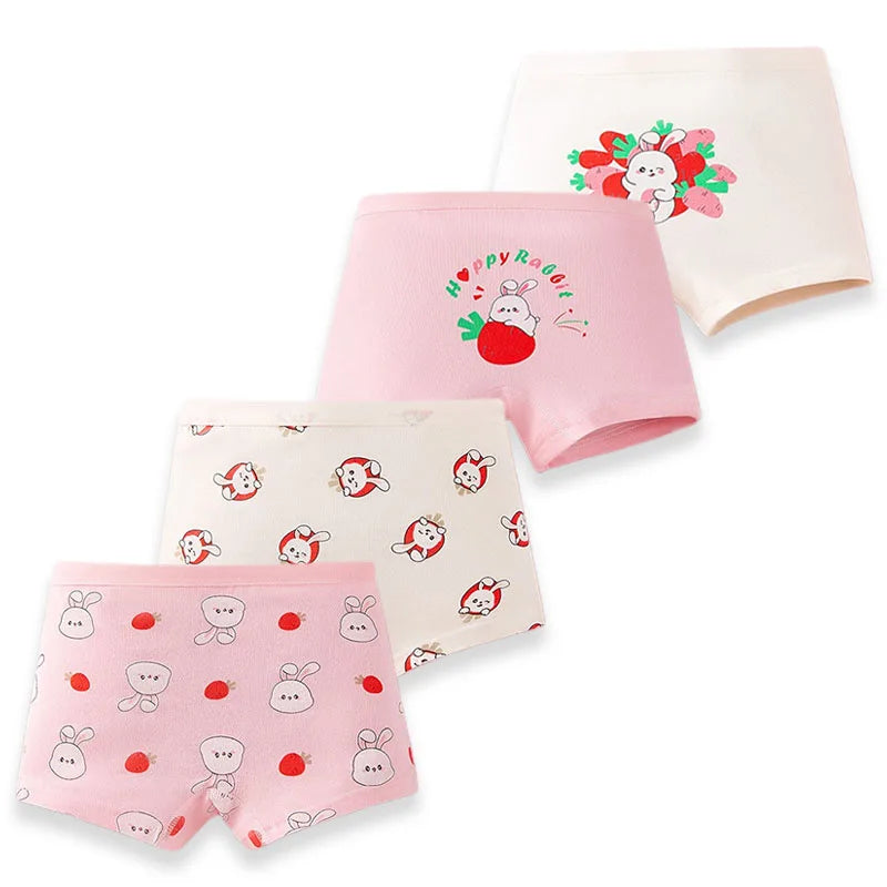 Multipack Girls Panties Lovely Character Pattern Cartoon Girls Boxer Briefs Soft Cotton Kids Underwear Washable Children Boxers
