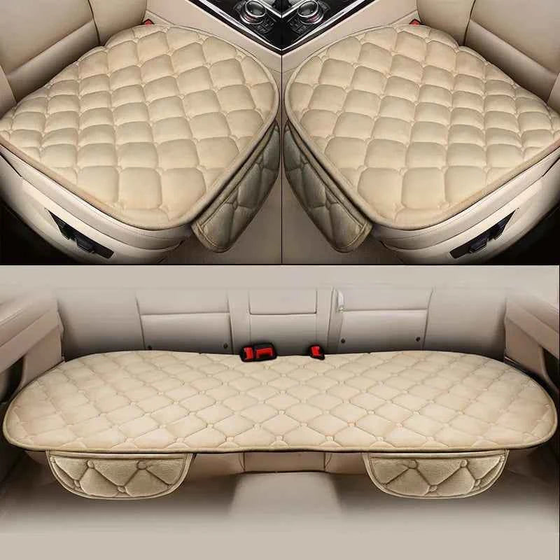Car Seat Covers, Warm Seat Cushion Protector, Plush Seat Cover, Universal for Sedan, Hatchback, SUV, Autumn, Winter