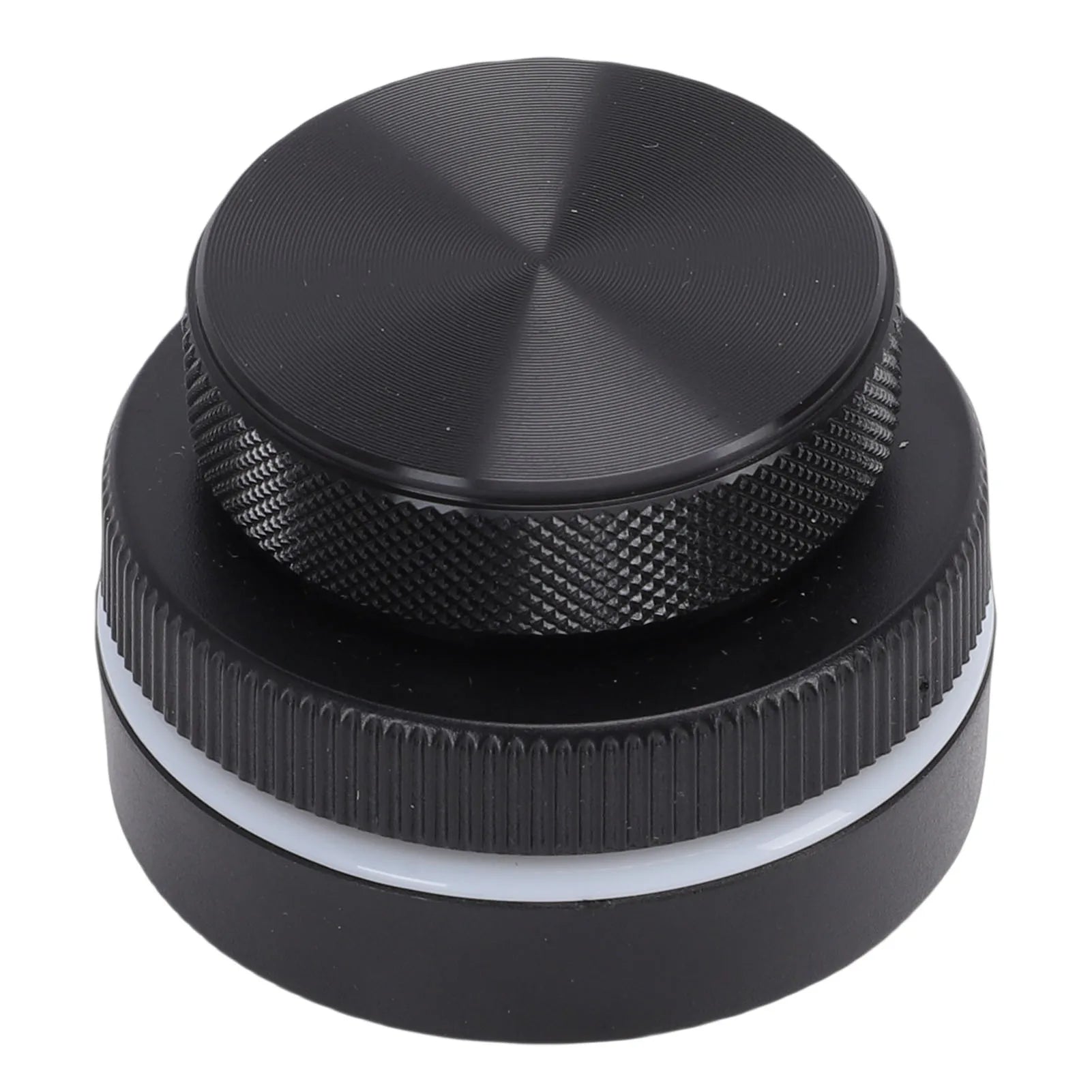 【New】Custom Rotary Knob with RGB Light Dual Knobs Page Turning Volume Controller 2.4G BT USB Support for Windows Black