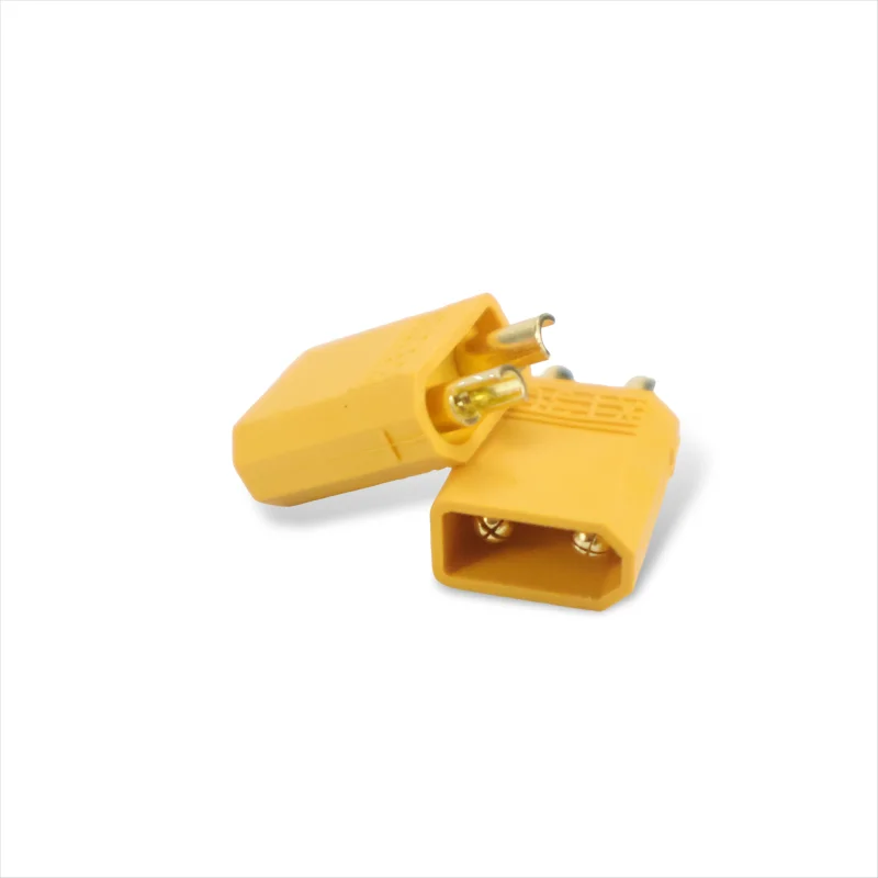 60pcs XT30 Male/Female Bullet Connector Pairs for RC Lipo Battery Motor 15A/30A 18AWG Yellow Plug for Quadcopter FPV Drone