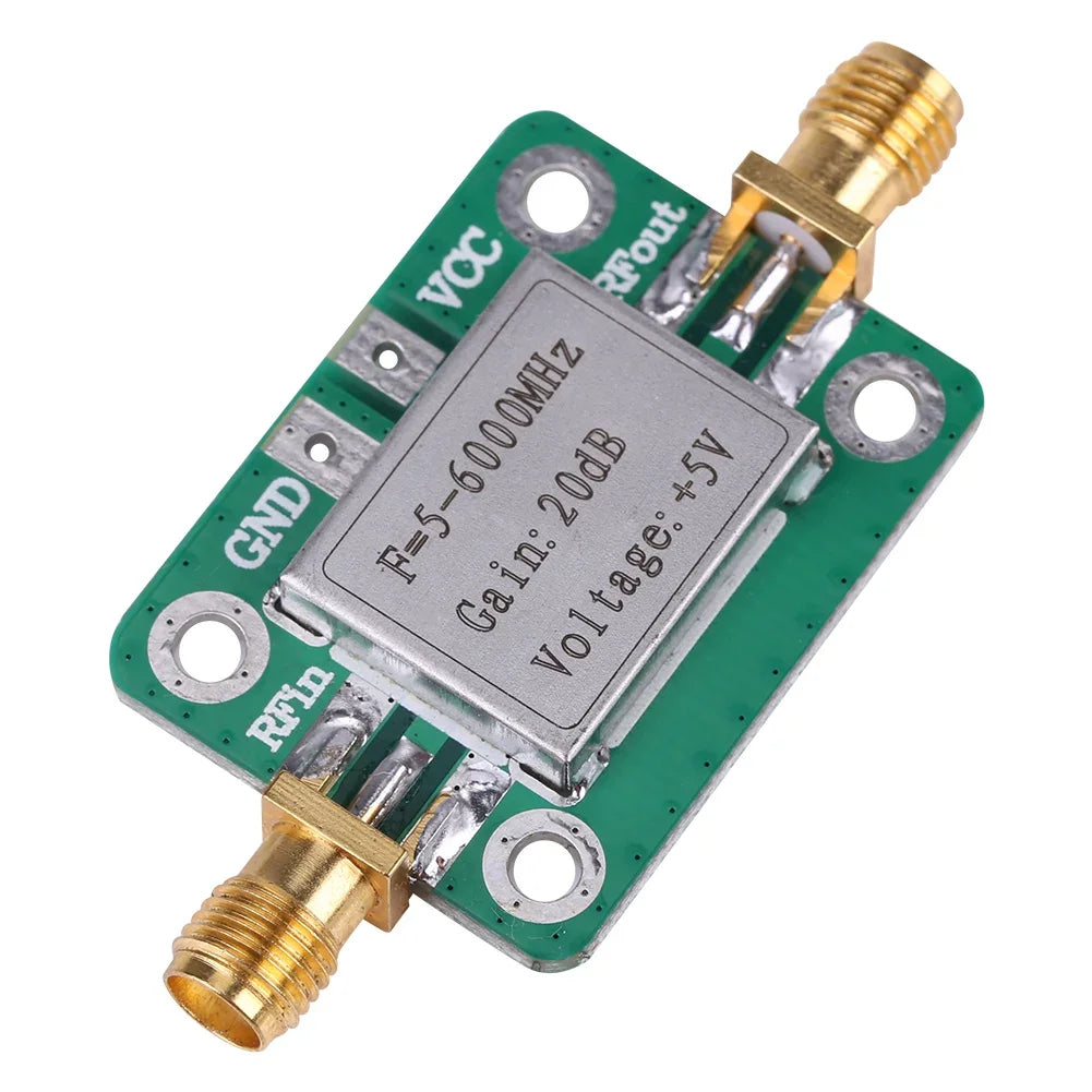 5-6000MHz Power Amplifier 5-6000MHz Gain 20dB Broadband RF VHF UHF  Power Amplifier Module Broadband Power Amplifier