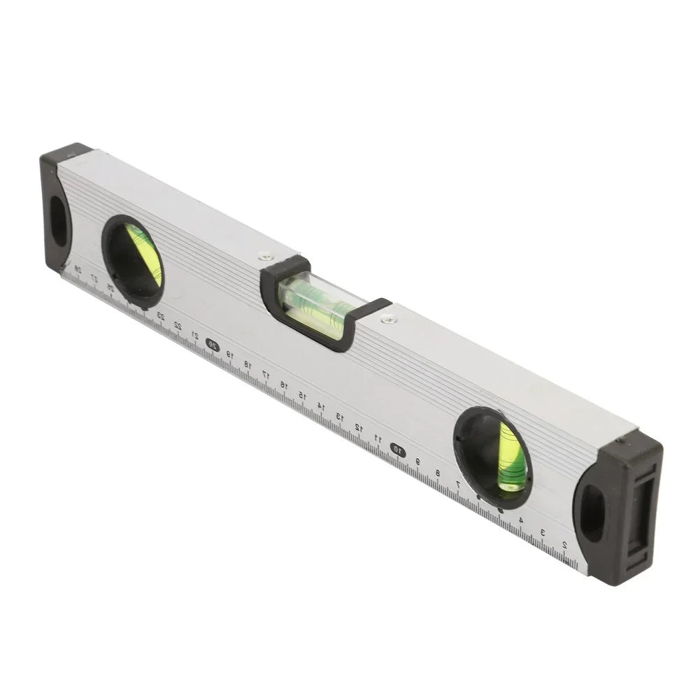 Bubble Level Ruler 30/60cm Aluminum Alloy Spirit Level Ruler Gauge Measure Tool Magnetic Bubble Level Ruler Spirit Level Meter