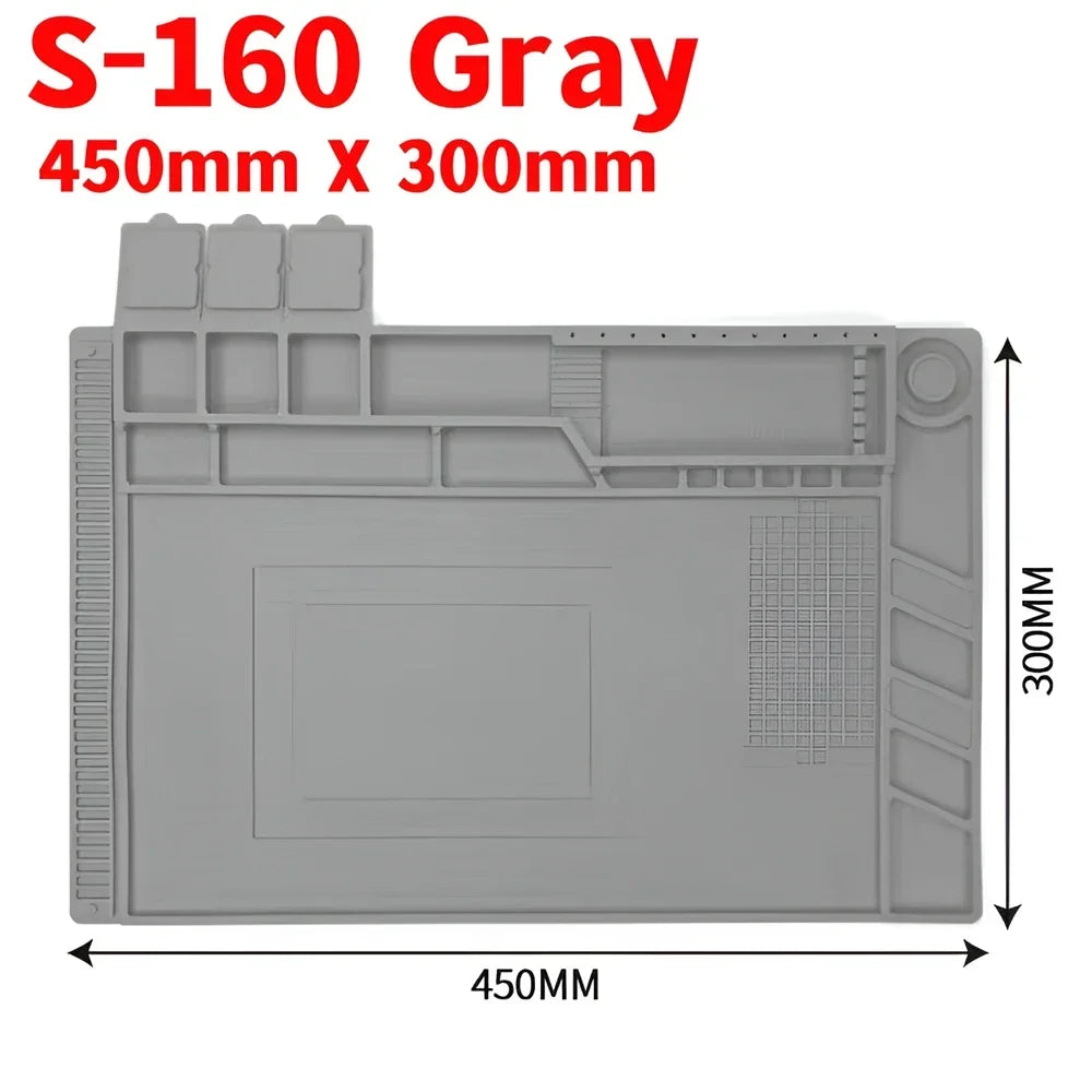 ESD Heat Insulation Soldering Mat Computer Phone Repair Tool Kit Working Silicone Repair Pad Heatresistant Maintenance Tool Kit