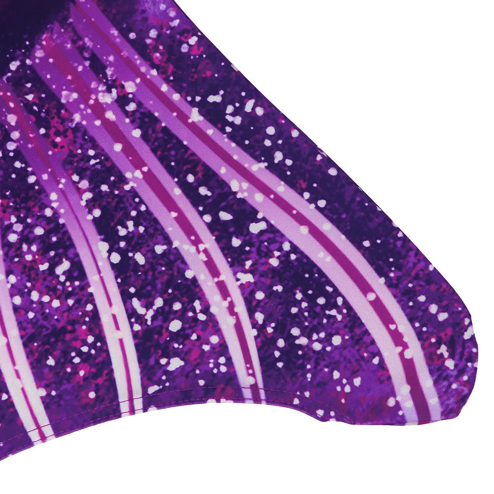 Girls One-Piece Mermaid Tail Swimsuit, Cute Beach Bathing Suit, Children Performance Cosplay Costume, Kids Dress Up Clothes
