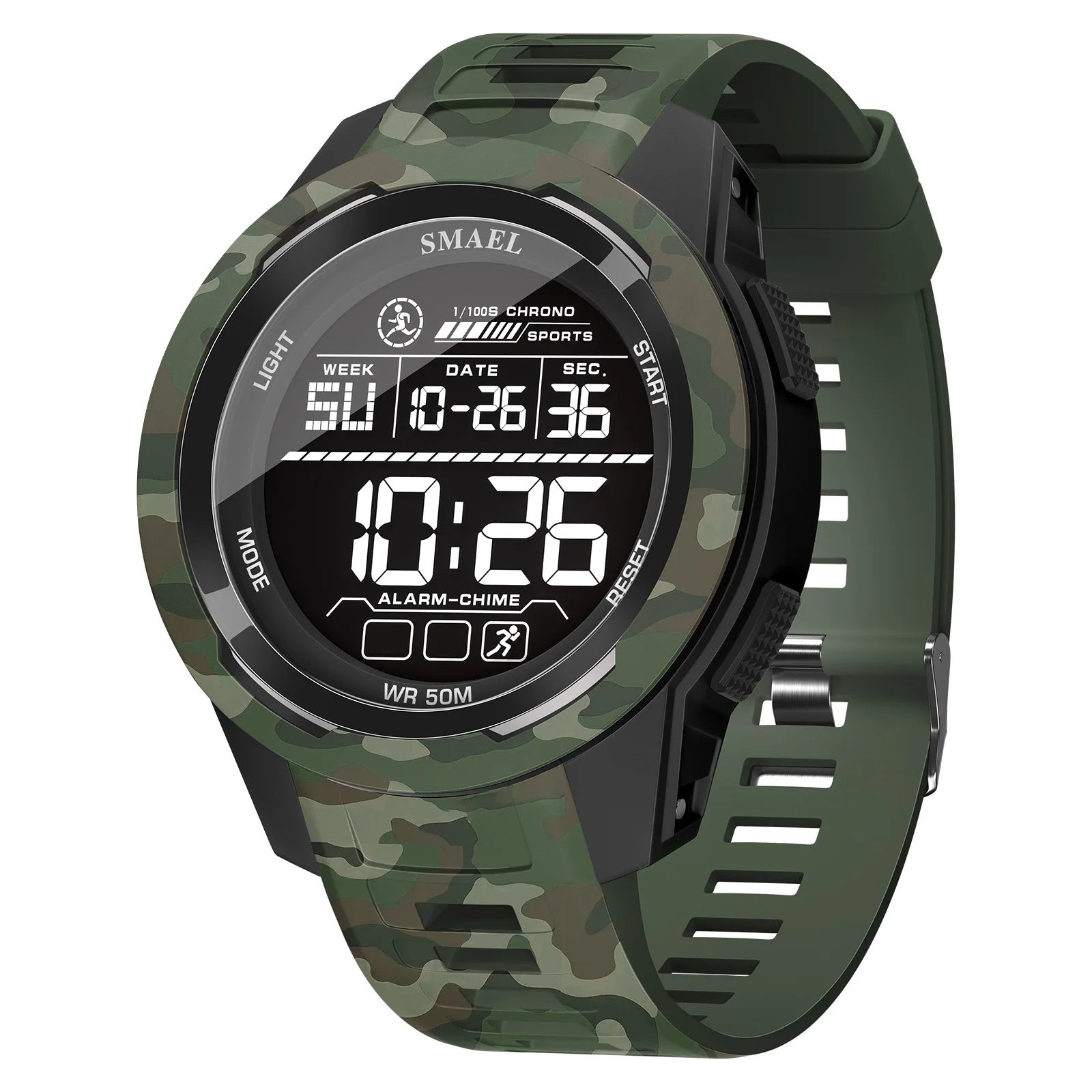 New SMAEL 8105 Watches Camo Strap Military Sport Watch for Men Clock Fashion Digital Wristwatch Waterproof Shockproof Watches