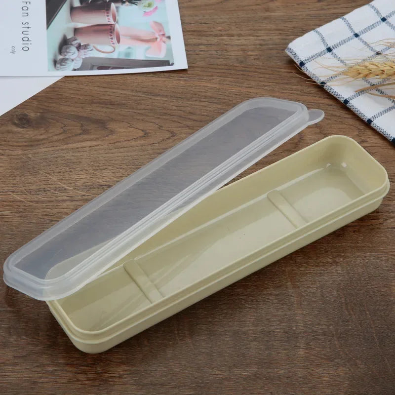 Tableware Box Portable Tableware Box Spoon Fork Storage Box Spoon, Fork, Chopsticks, Straw, Makeup Brush Storage Box