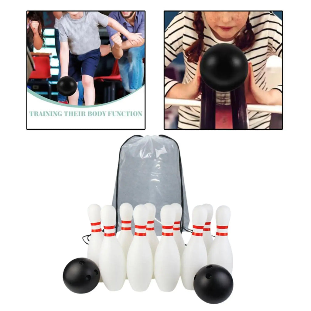 Kids Bowling Set Interactive Early Development Educational Outdoor Bowling Toys for Playground Activities Yard Lawn Backyard
