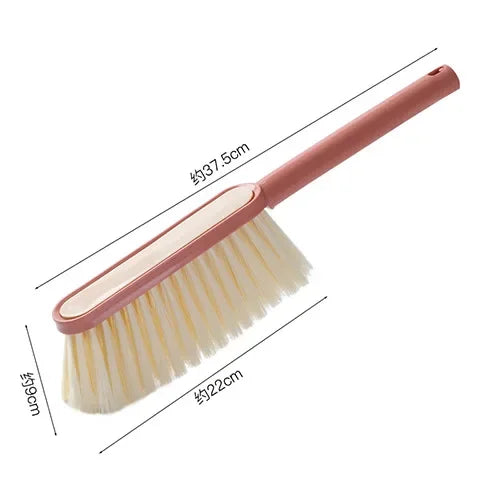Sunset Red Color Household Bed And Sofa Cleaning Brush With Long Handle