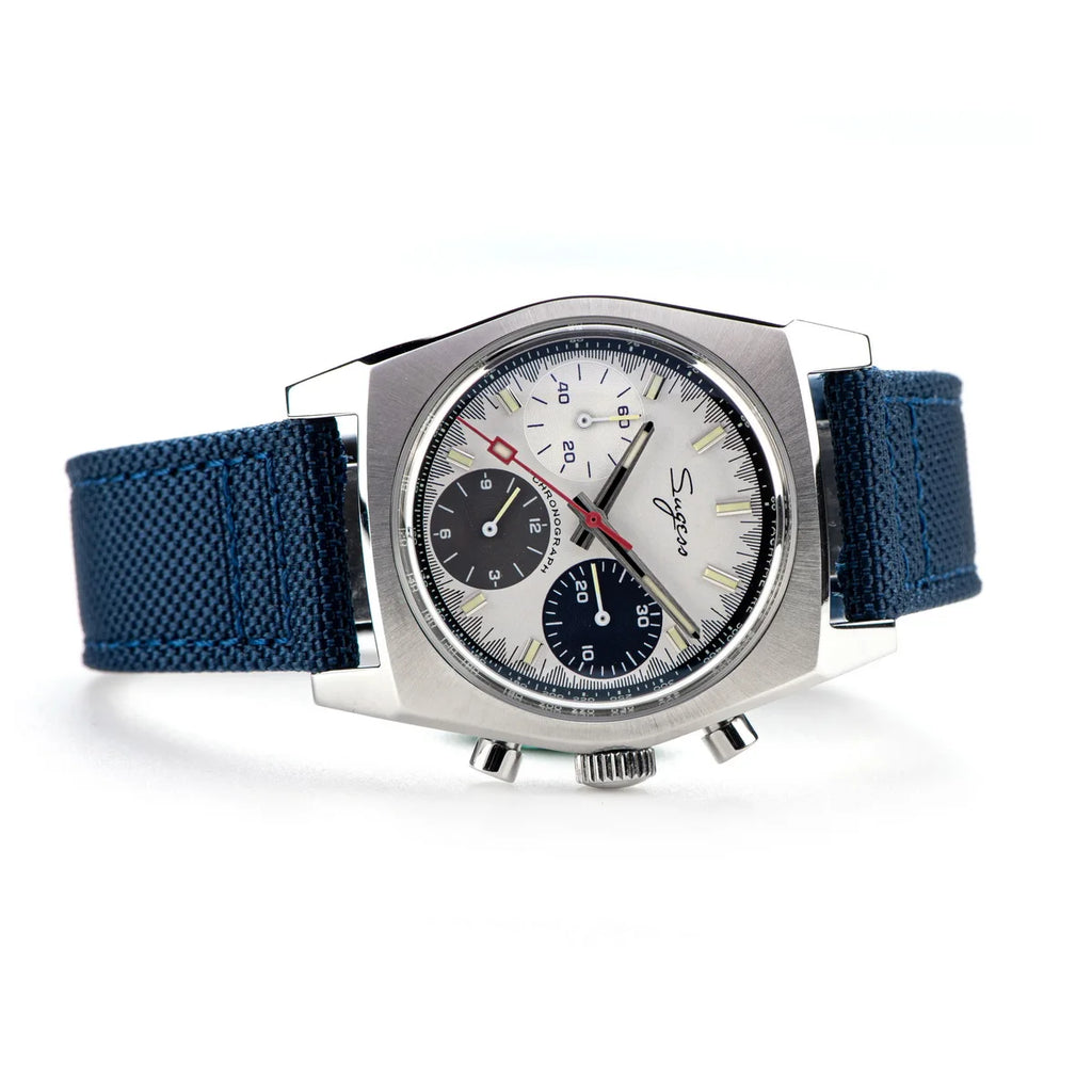 Sugess 37mm Men's Pilot Watches Original ST19 Chronograph Swanneck Mechanical Wristwatches Dome Sapphire Crystal Force Army 2024