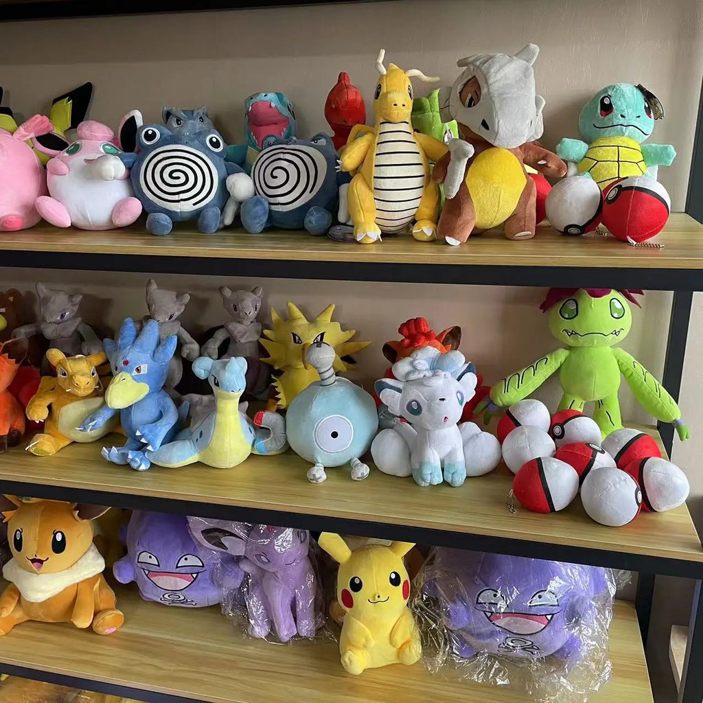 20cm Anime Pikachu Pichu Plush Toys Pokemon Blastoise Squirtle Stuffed Toy Xmas Gifts for Kids Cartoon Bulbasaur Charmander Doll