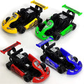 Kids Gift Four-wheel Pull Back Car Car Model Colorful Racing Model Kart Cartoon Plastic Racing Car Toy Children