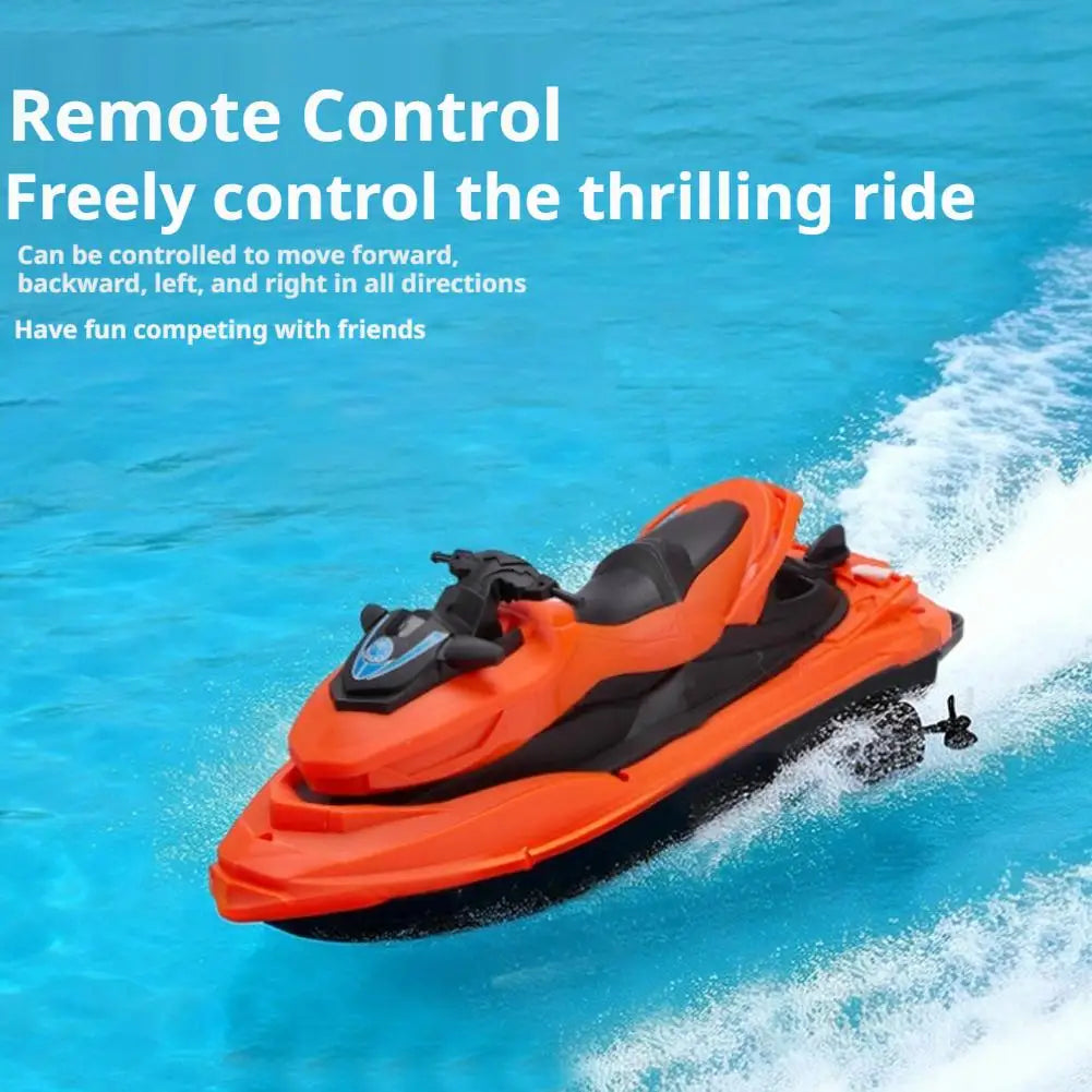 RC Speed Boat Toy Waterproof Remote Control Boat Electric Racing Yacht Pool Lake Water Toy for Kids Adults Outdoor Gift