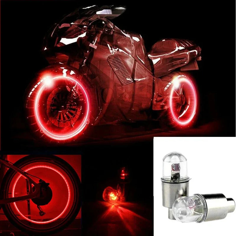 2/4/8Pcs Tire Valve Cap Lights Durable Tire Lights For Car Air Valve Caps With Lights For Motorcycles Bicycles Electric /*-