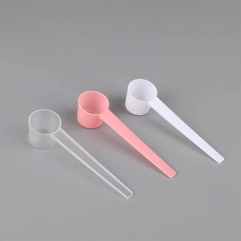 10Pcs 5g Measuring Spoons Coffee Protein Milk Powder Scoop Home Kitchen Gadgets DIY Plastic Measuring Spoon
