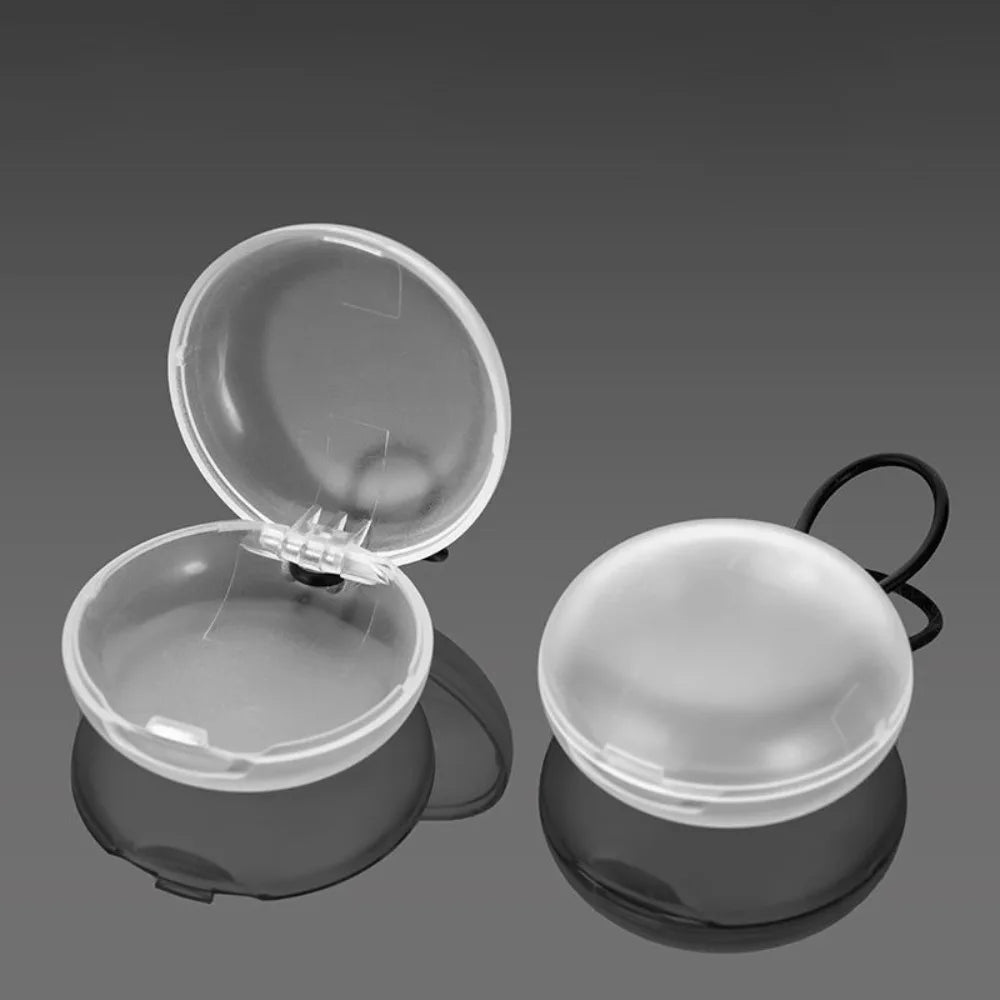New Plastic Soundproof Earplug Box Round Shape Mini Mini Earplug Case Sleeping Earplug Organizer Jewelry Organizer