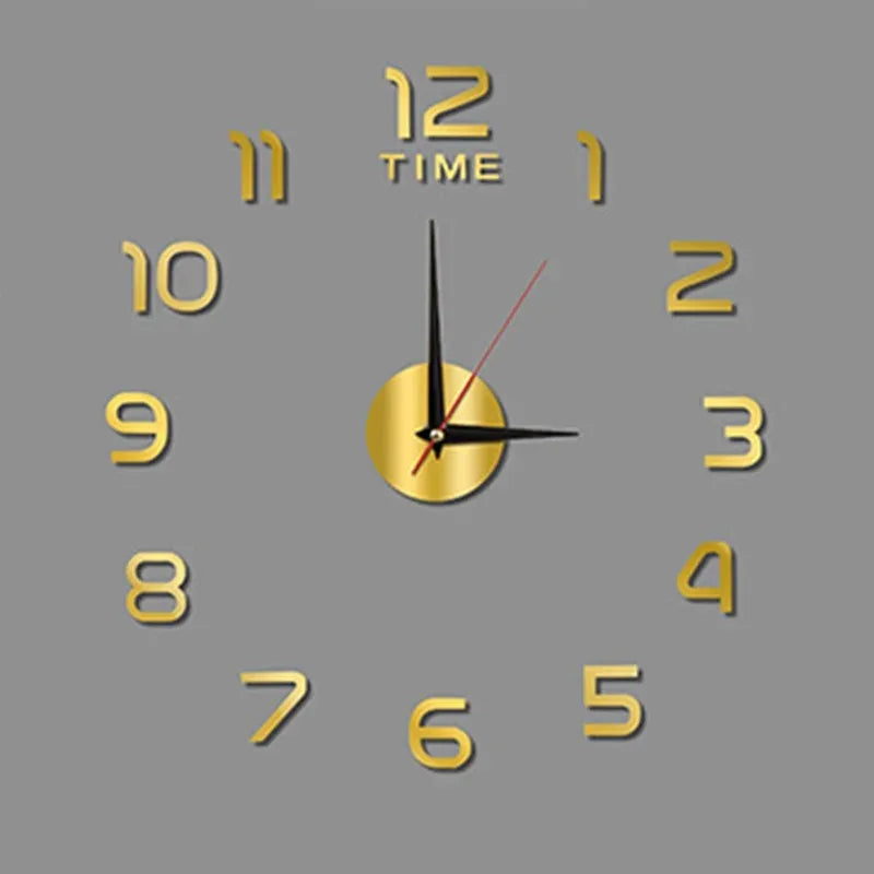 Luminous Wall Clock Digital Clock Wall Stickers Wall Clock For Living Room Home Decor Removable Modern Design Easy To Install