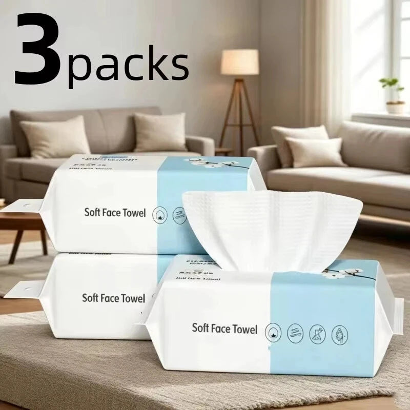 Disposable Cotton Facial Towels For Sensitive Skin