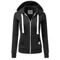 2024 Autumn/Winter New Women's Personalized Fashion Sports Hoodie Long Sleeve Drawstring Pocket Zipper Coat Woolen Sweater Top