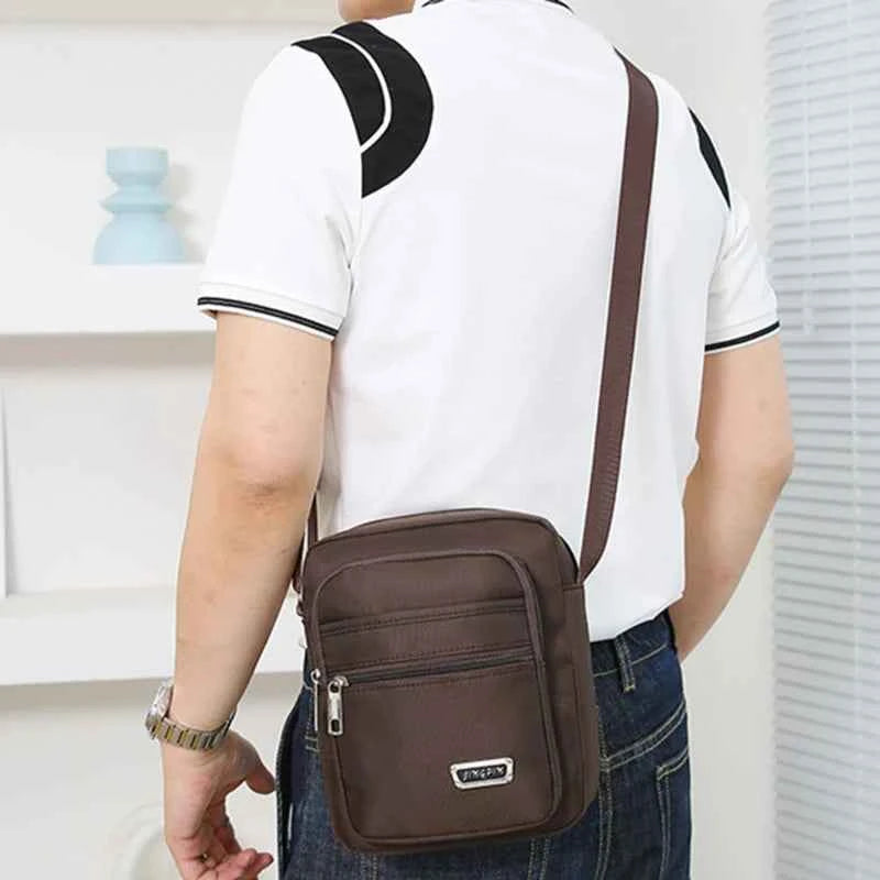 Brand New Men Crossbody Bags Male Nylon Shoulder Bags Boy Messenger Bags Man Handbags for Travel Casual Large Satchel Grey