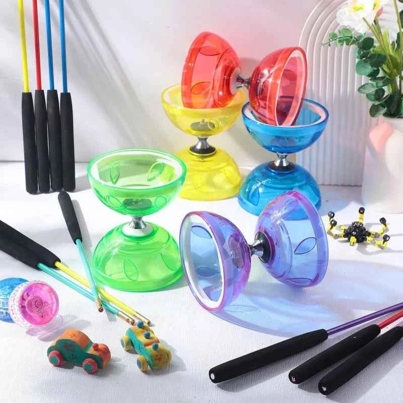 Portable Diabolo Chinese Yoyo Set Professional Fitness Gear For Adults Kids Family Outdoor Indoor Agility Exercise