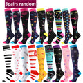5 Pairs Random Athletic Compression Socks for Men and Women - Hiking, Basketball, Football, Rugby