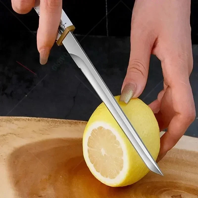 Professional outdoor small knives stainless steel fruit knives for peeling fruits and vegetables and camping meat cutting knives