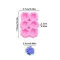 Peony Flower DIY Resin Phone Case Clay Mold 3D Peony Flower Resin Accessories Silicone Molds Flower Chocolate Fudge Cake Mold