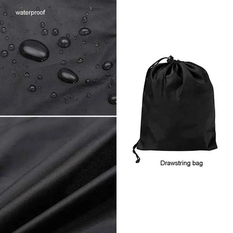 Waterproof Pizza Oven Cover Dustproof Outdoor Protective Pizza Oven Cover Black Windproof Camping Accessories For BBQ Camping RV