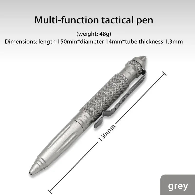 Tactical Pen Self Defense Multifunction Emergency Survival Tool Glass Breaker Tungsten Steel Writing Pen Outdoor Rescue Escape