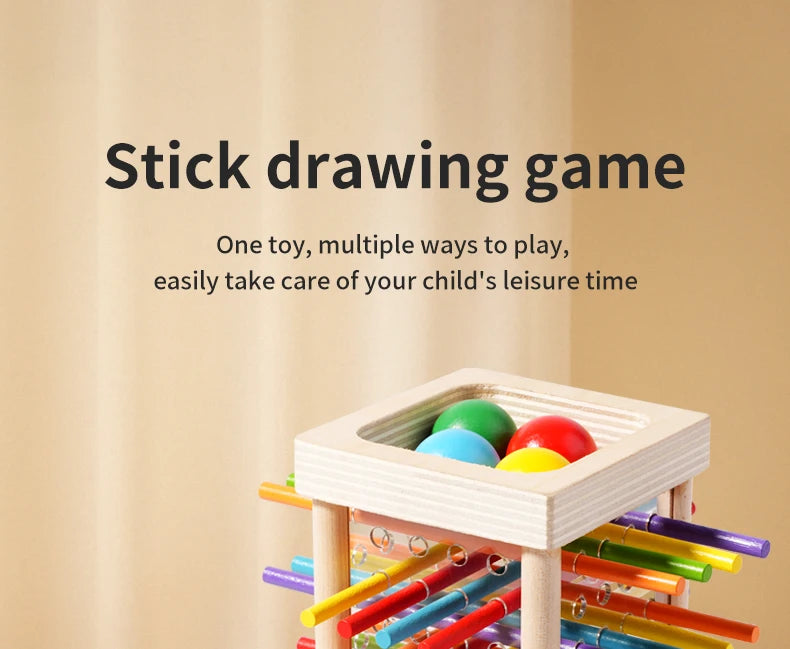 Parent child interactive wooden stick children's two person battle spatial thinking training puzzle toy
