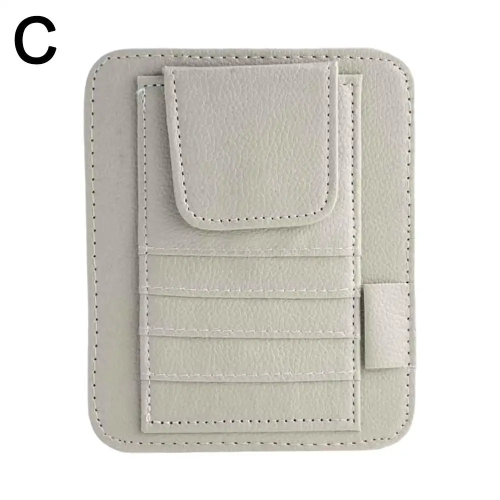 Auto Sonnenbrille Organisator Multi-Tasche Besuchskarte Aufslagbeheer Sonnenbrille Halter Visor Accessoires Auto Interieur