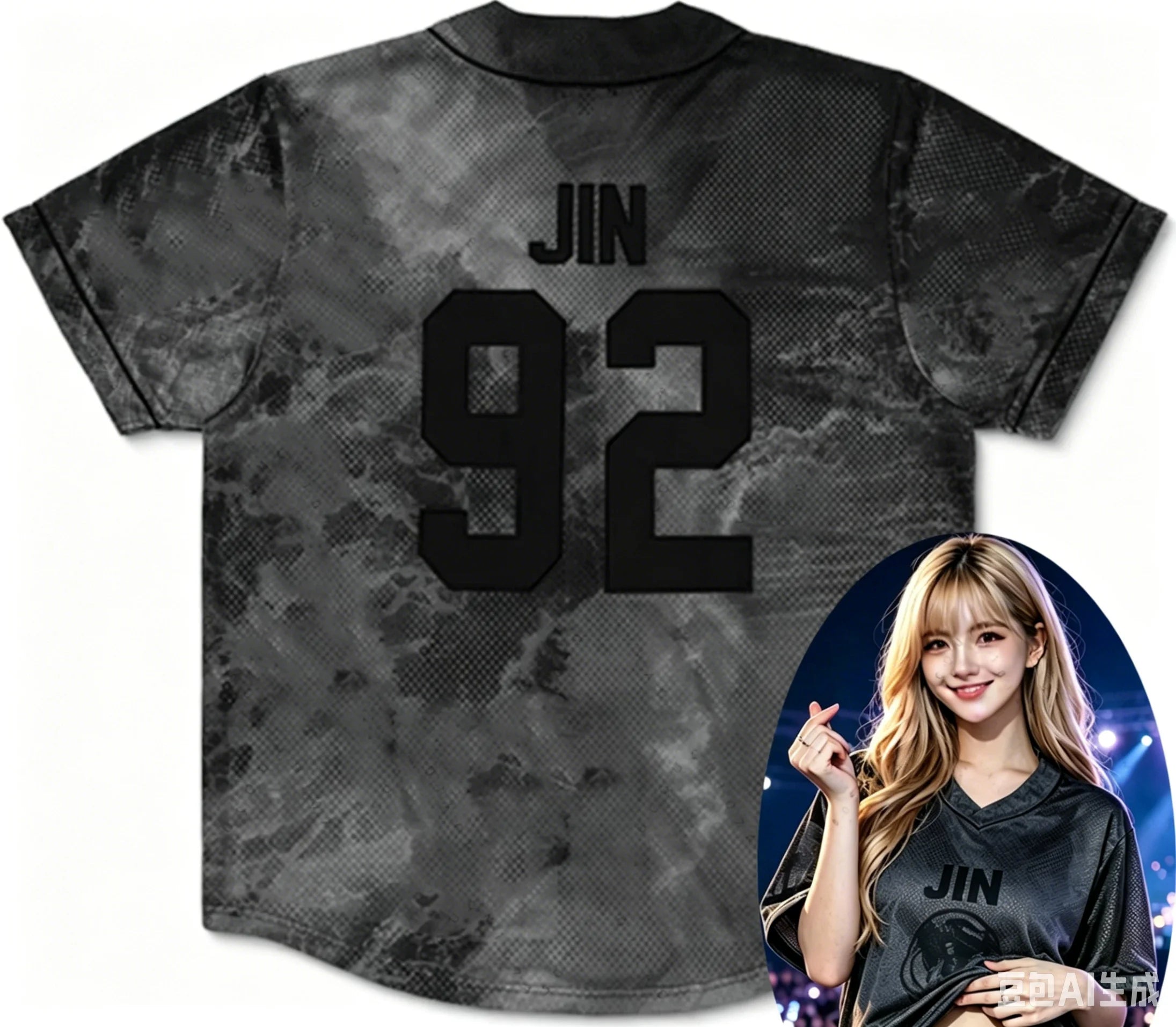 2026 Men Women KPOP #97 V-neck T-shirt Personalize Print Teen Daily Sports Jersey Suitable for Street Dance Family Matching Kids