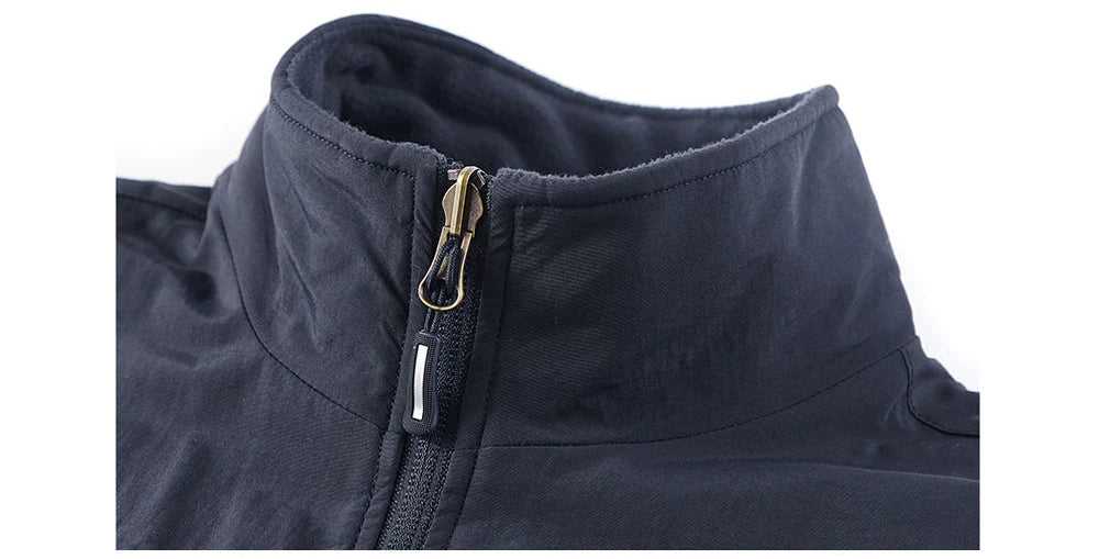 Winter Men's Multi-pocket Vests Casual Outdoor Fleece Fishing Vest for Men Warm Photographic Tooling Sleeveless Jackets Clothing
