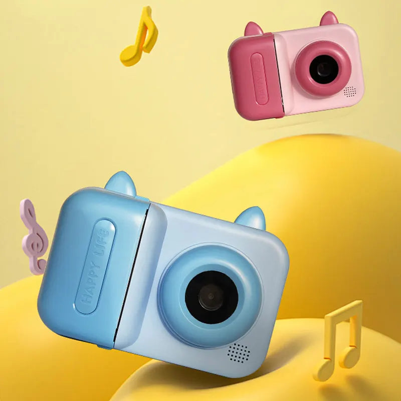 Kids' Camera Set, Instant Print Camera with Printing Function, Print Pictures, Portable Multi-Function Photo Printer Camera