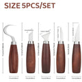 5pcs/Set Tools for Wood Carving Chisel,Woodworking Cutter Hand Tool Set,Professional Wood Carving Knife DIY Peeling Woodcarving