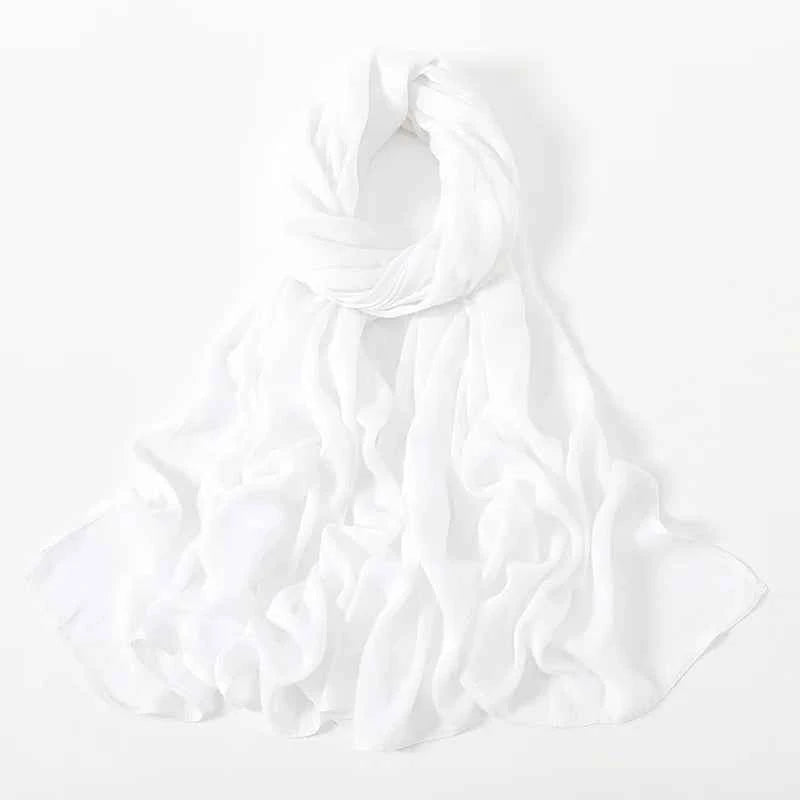 New Muslim Hijabs for Women Scarf Thin Plain Shawls Femme Musulman Soft Viscose Rayon Headscarf Islamic Turban Headband 190x85cm