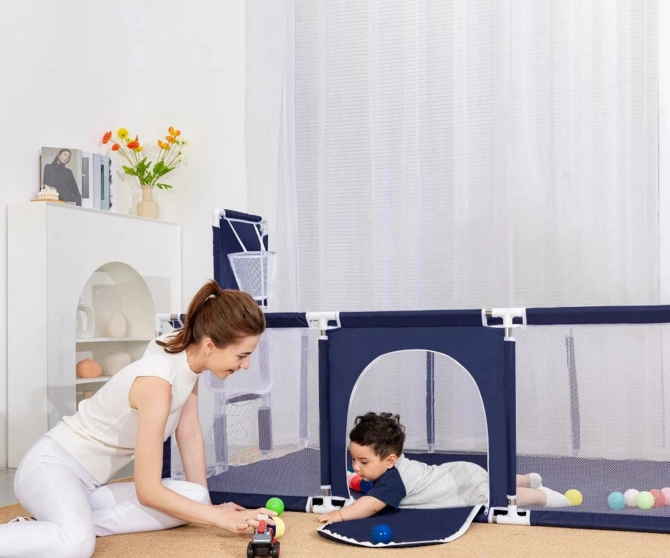 New Arrival Baby Playpen For Children Safety Barrier For Newborn Playground Basketball Ball Pit Playpen Indoor Baby Playground