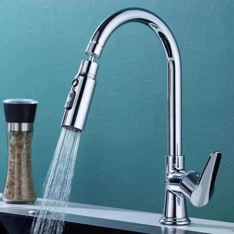 Kitchen Faucet Extender Boosting Splash Prevention 360° Rotable Faucet Three Modes Water Saver Home Extended Shower Spray Filter