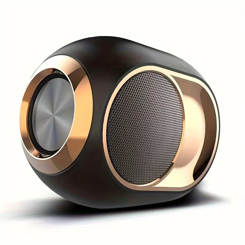 Black Color Portable Bluetooth Speaker Waterproof With Deep Bass